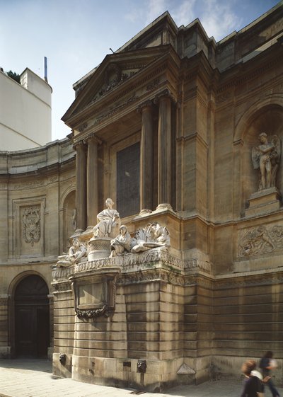 Brunnen der vier Jahreszeiten, zentraler Teil mit Figuren der Stadt Paris, der Seine und der Marne, Rue de Grenelle, Paris von Unbekannt Unbekannt